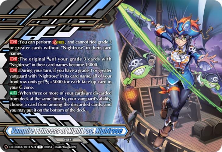 Image for Vampire Princess of Night Fog, Nightrose (Token Rare) (DZ-SS03: Stride Deckset -Nightrose-) (DZ-SS03/T01EN-R) - Cardfight Vanguard