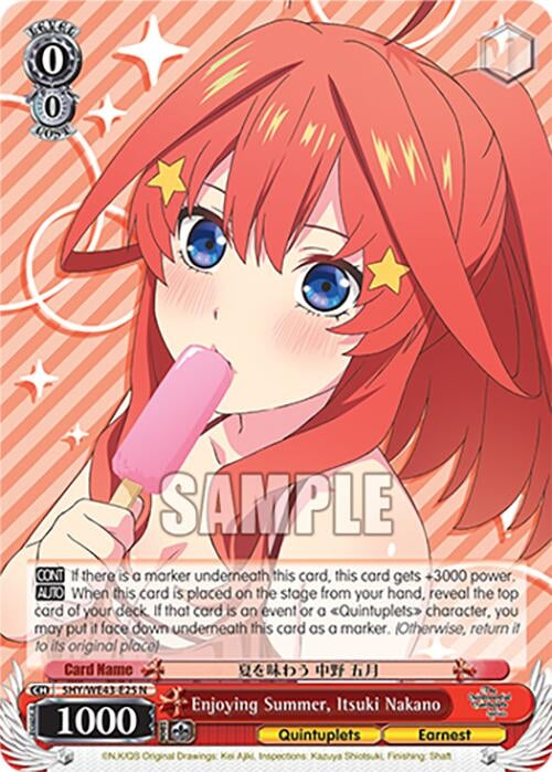Image for Enjoying Summer, Itsuki Nakano (The Quintessential Quintuplets Specials Premium Booster) (5HY/WE43-E25 N) - Weiss Schwarz