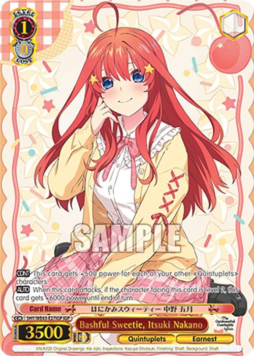 Image for Bashful Sweetie, Itsuki Nakano (IGP) (The Quintessential Quintuplets Specials Premium Booster) (5HY/WE43-E27IGP IGP) - Weiss Schwarz