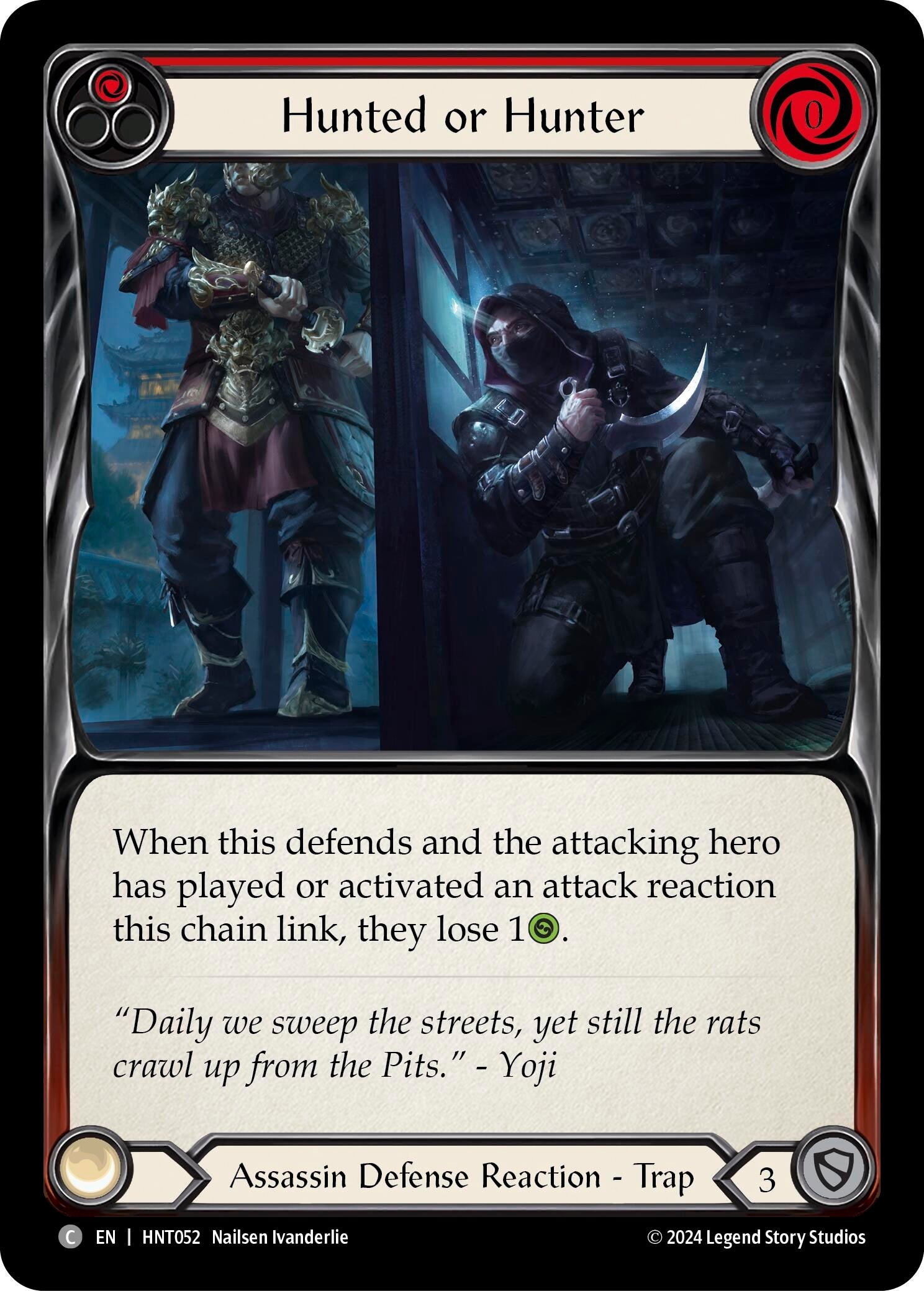 Image for Hunted or Hunter (Red) (The Hunted) (HNT052) - Flesh and Blood TCG