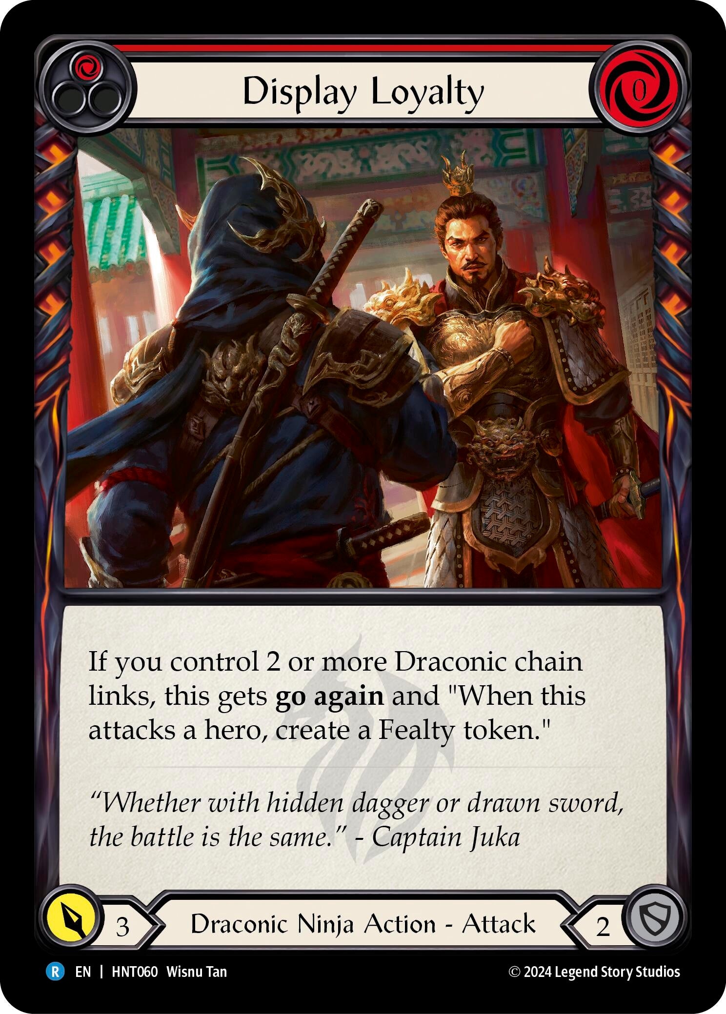 Image for Display Loyalty (Red) (The Hunted) (HNT060) - Flesh and Blood TCG