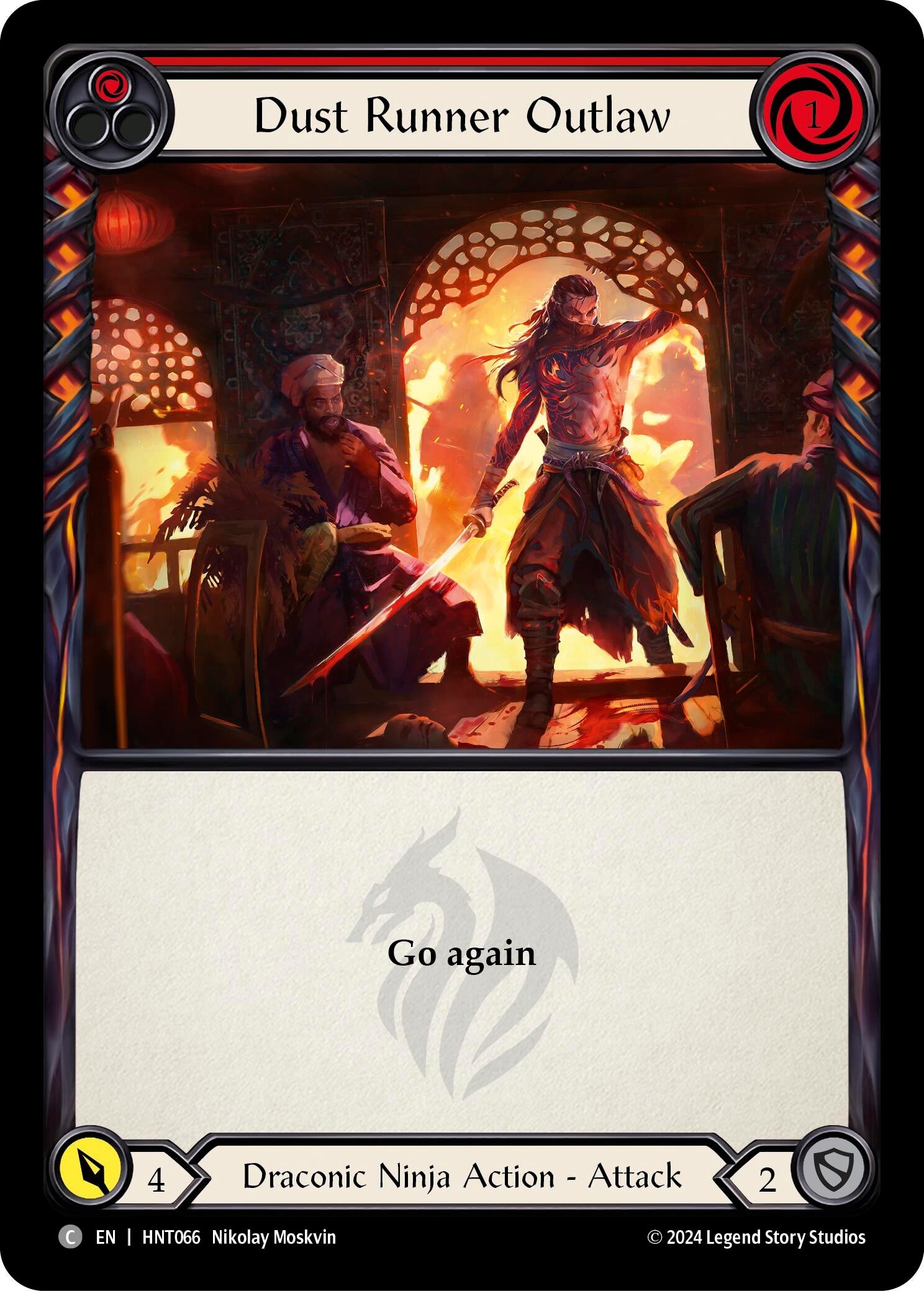 Image for Dust Runner Outlaw (Red) (The Hunted) (HNT066) - Flesh and Blood TCG