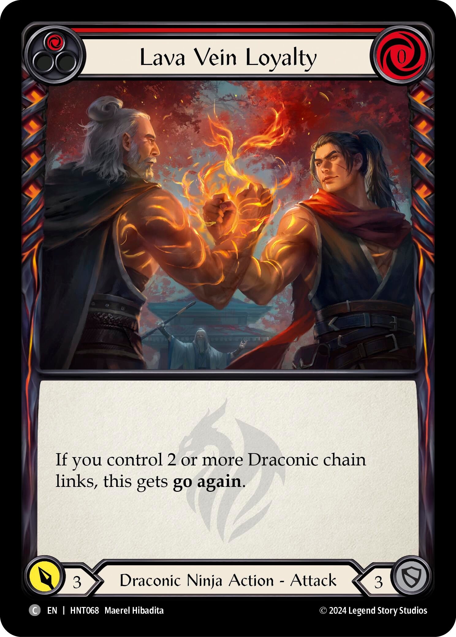 Image for Lava Vein Loyalty (Red) (The Hunted) (HNT068) - Flesh and Blood TCG