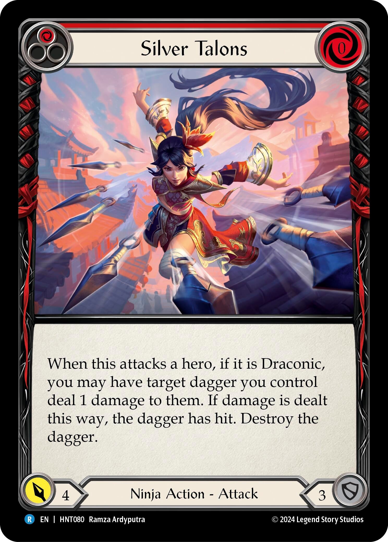 Image for Silver Talons (Red) (The Hunted) (HNT080) - Flesh and Blood TCG