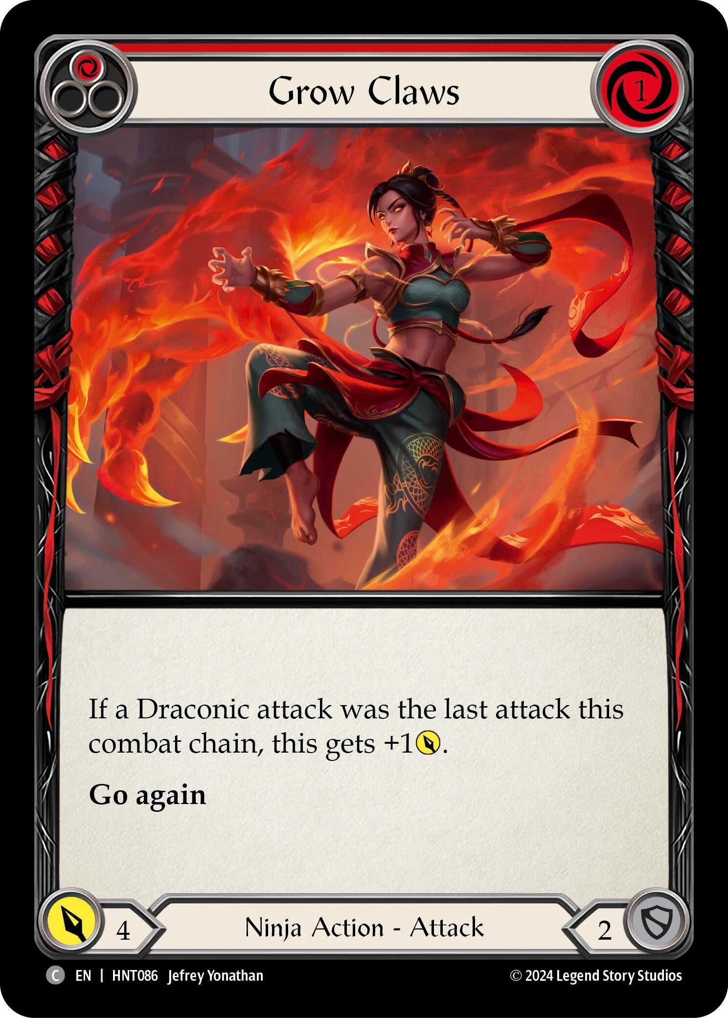Image for Grow Claws (Red) (The Hunted) (HNT086) - Flesh and Blood TCG
