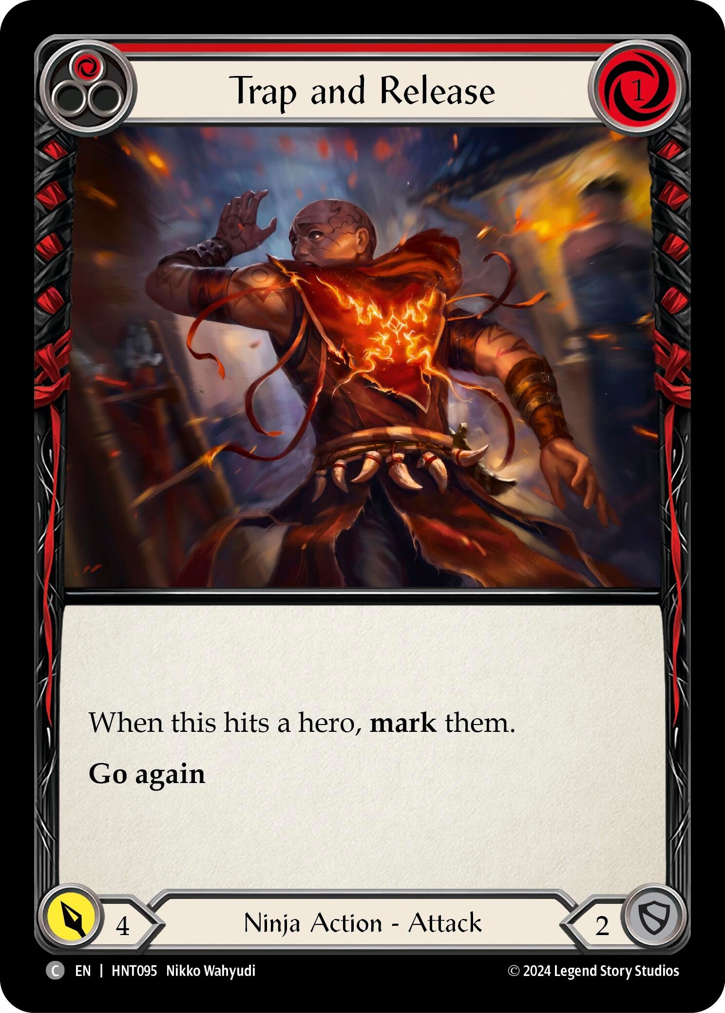 Image for Trap and Release (Red) (The Hunted) (HNT095) - Flesh and Blood TCG