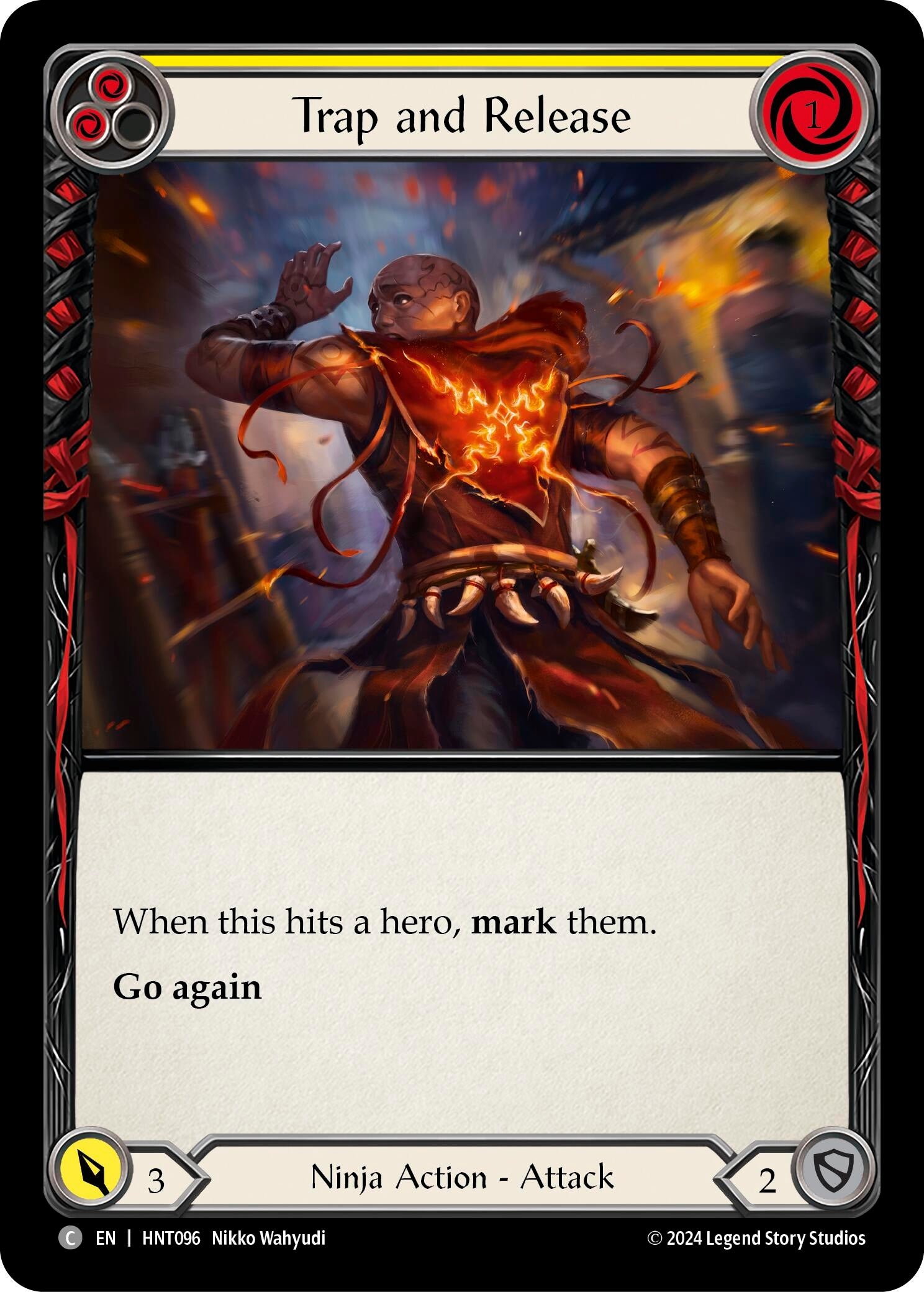 Image for Trap and Release (Yellow) (The Hunted) (HNT096) - Flesh and Blood TCG