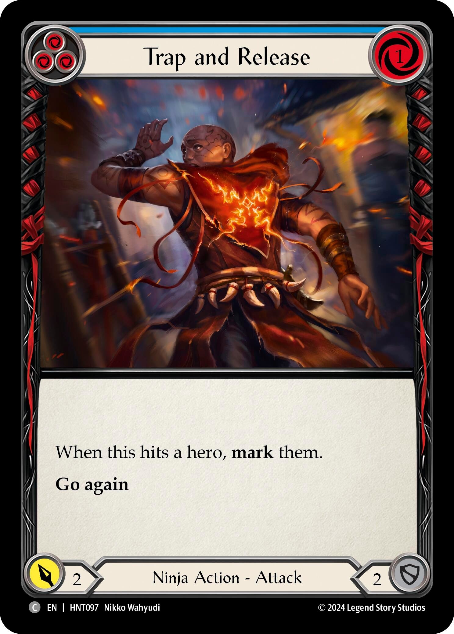 Image for Trap and Release (Blue) (The Hunted) (HNT097) - Flesh and Blood TCG