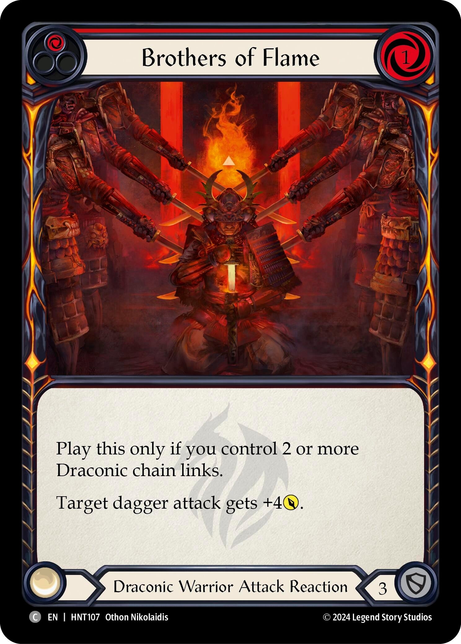 Image for Brothers of Flame (Red) (The Hunted) (HNT107) - Flesh and Blood TCG