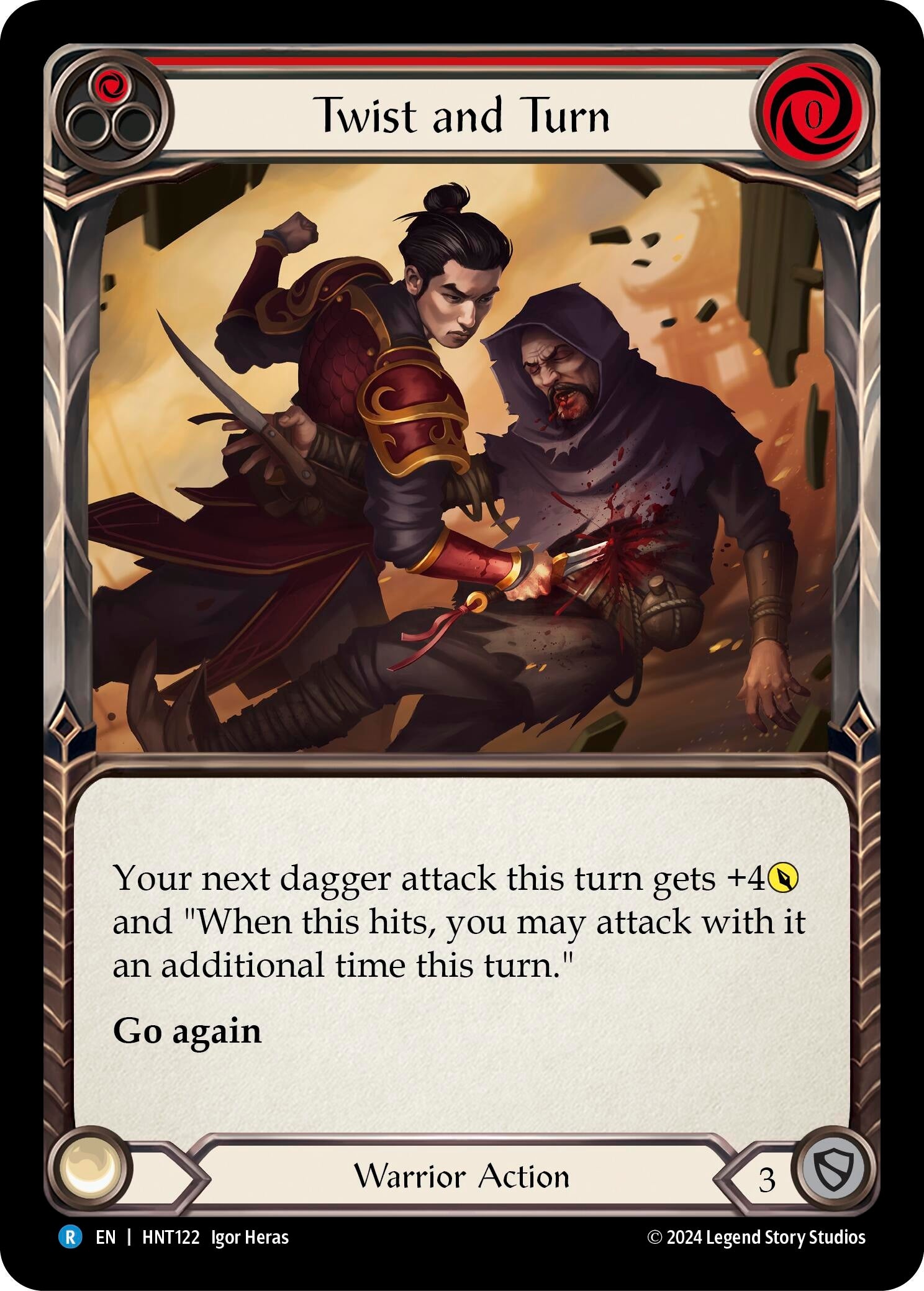 Image for Twist and Turn (Red) (The Hunted) (HNT122) - Flesh and Blood TCG