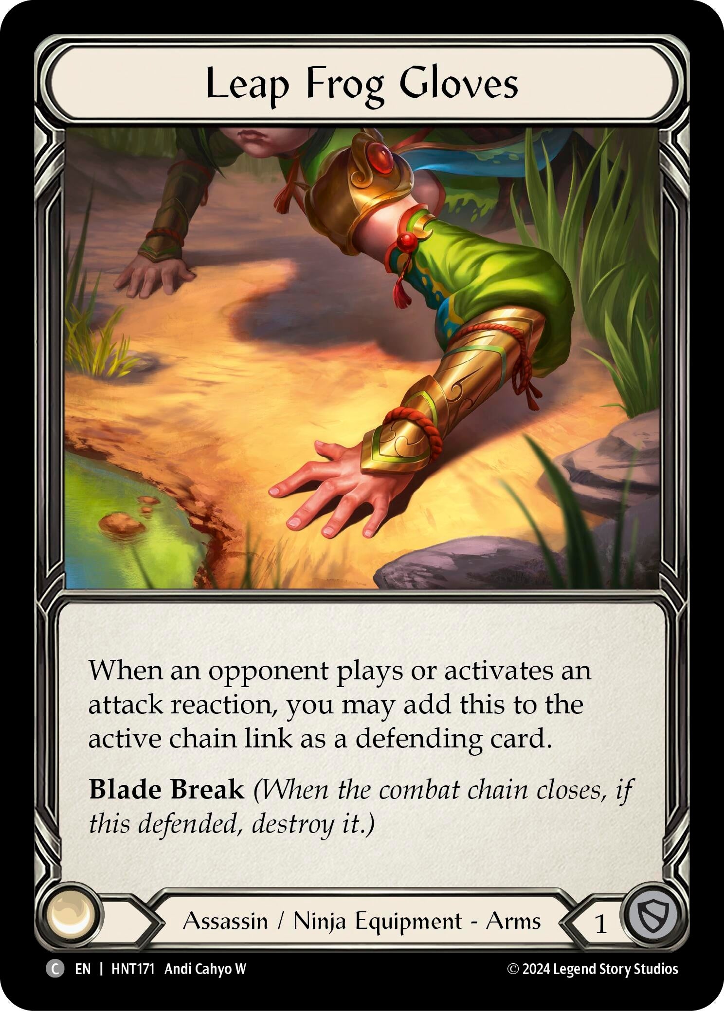 Image for Leap Frog Gloves (The Hunted) (HNT171) - Flesh and Blood TCG