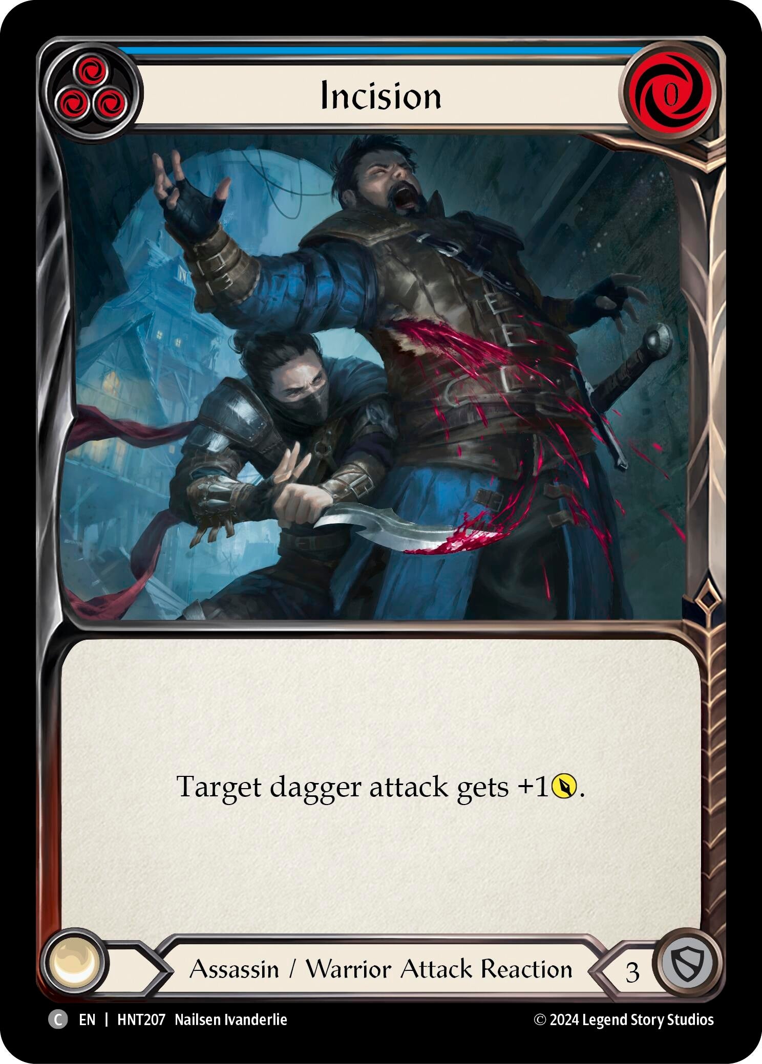 Image for Incision (Blue) (The Hunted) (HNT207) - Flesh and Blood TCG