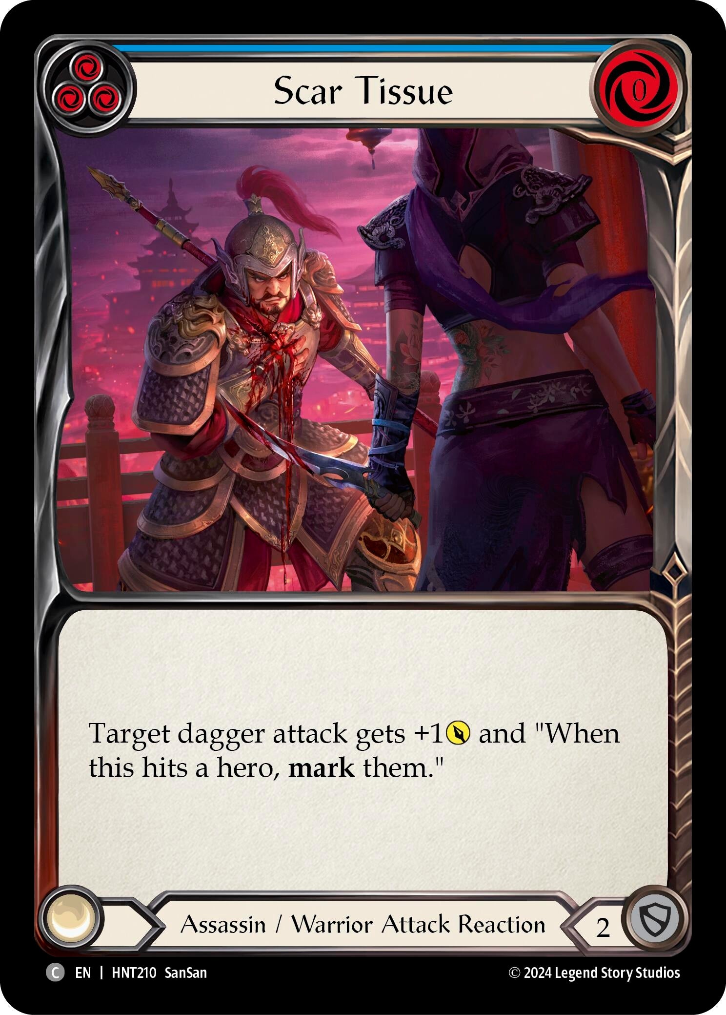 Image for Scar Tissue (Blue) (The Hunted) (HNT210) - Flesh and Blood TCG