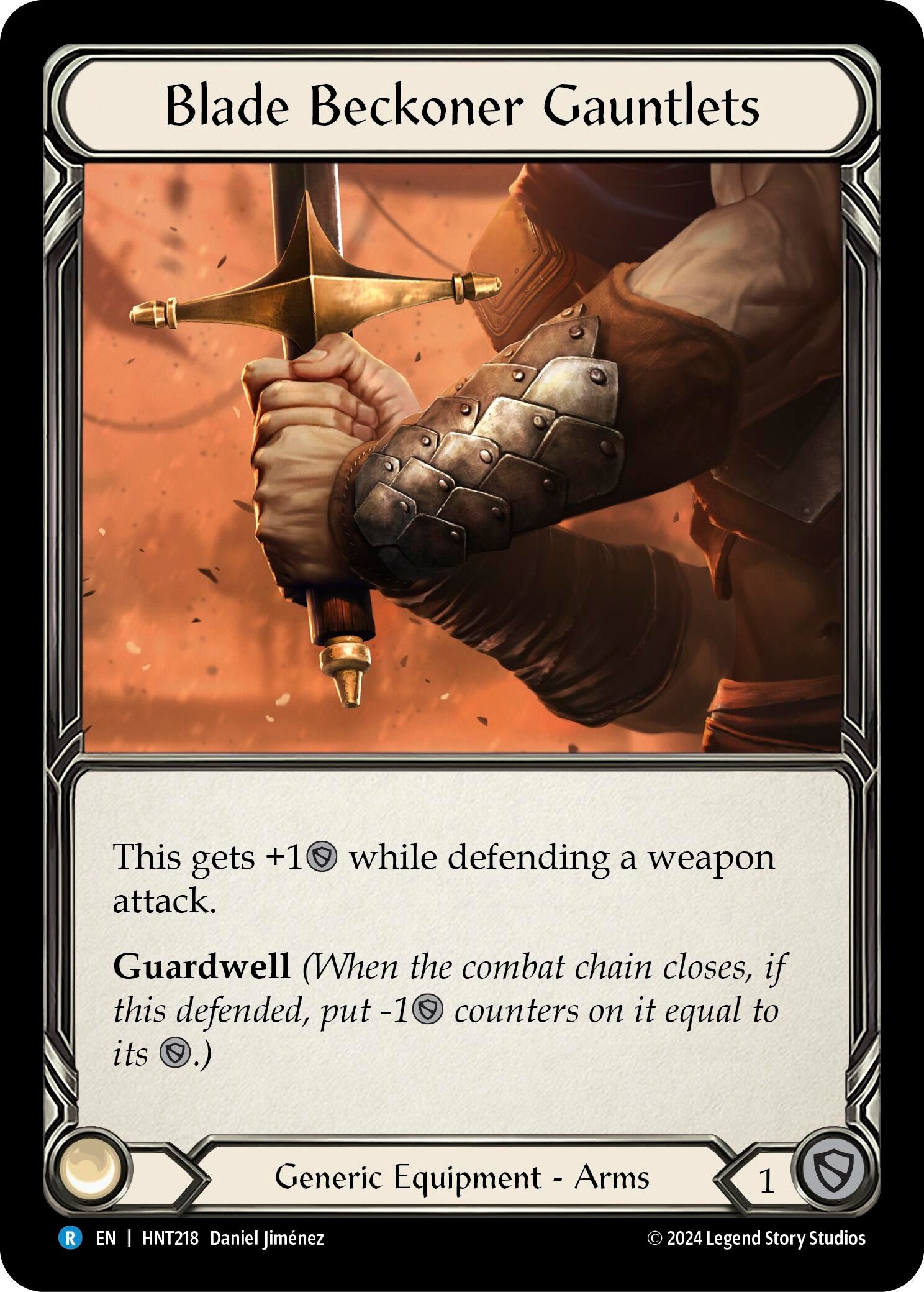 Image for Blade Beckoner Gauntlets (The Hunted) (HNT218) - Flesh and Blood TCG