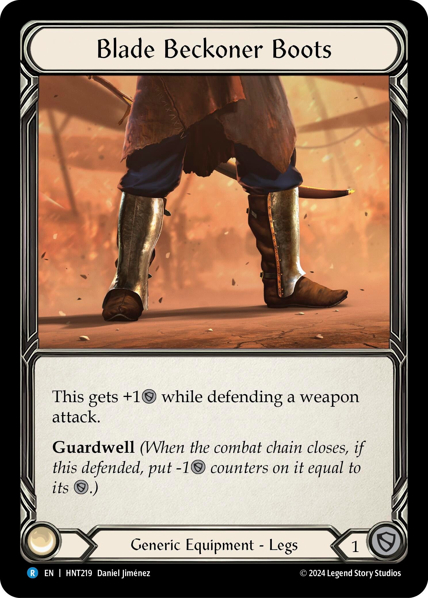 Image for Blade Beckoner Boots (The Hunted) (HNT219) - Flesh and Blood TCG