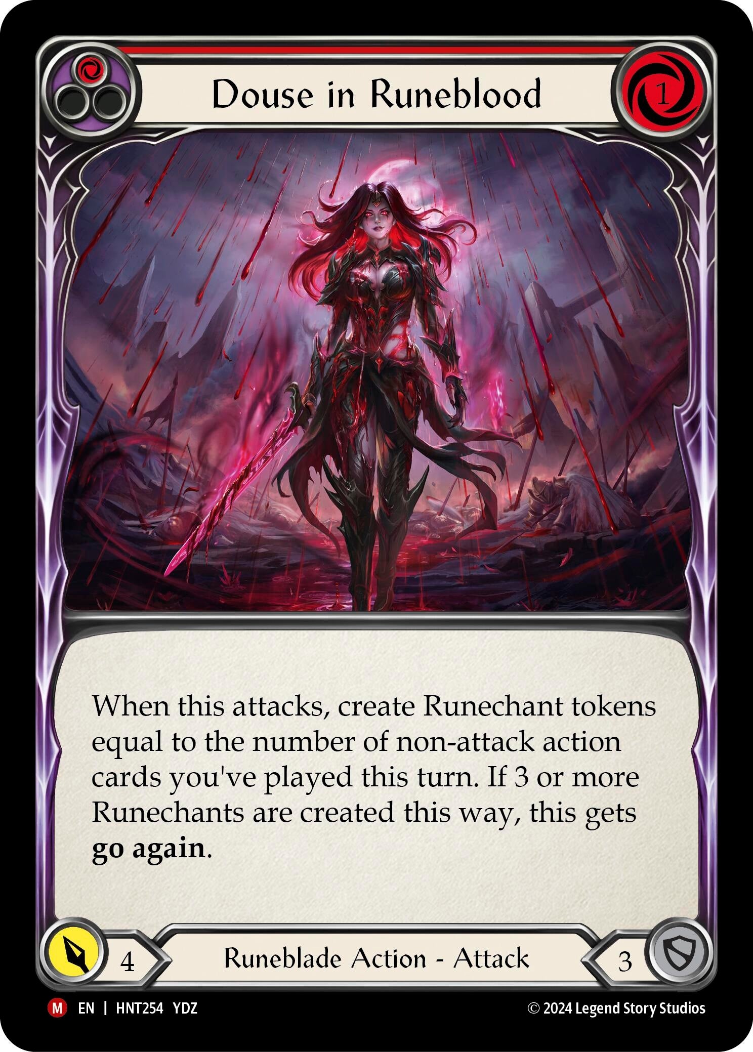 Image for Douse in Runeblood (The Hunted) (HNT254) - Flesh and Blood TCG