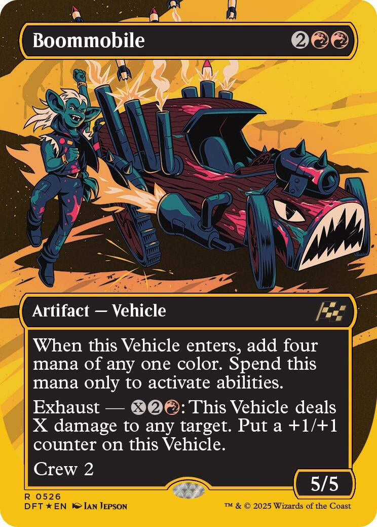 Image for Boommobile (Borderless) (First-Place Foil) (Aetherdrift) (526) - Magic: The Gathering