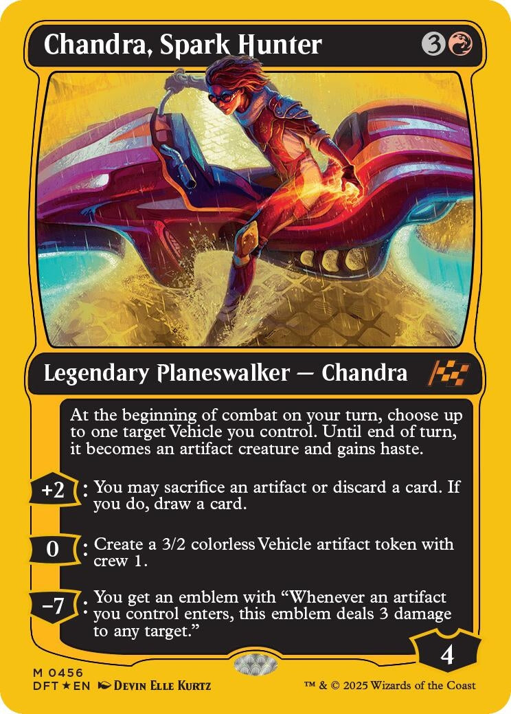 Image for Chandra, Spark Hunter (First-Place Foil) (Aetherdrift) (456) - Magic: The Gathering
