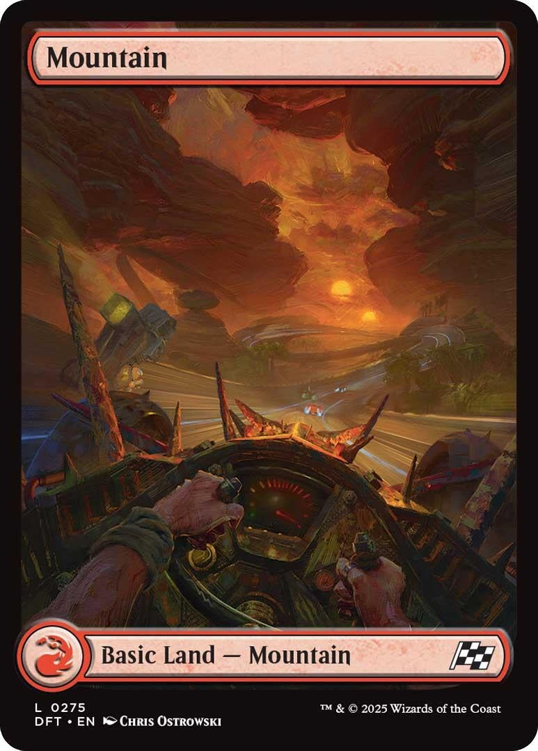 Image for Mountain (0275) (Aetherdrift) (275) - Magic: The Gathering