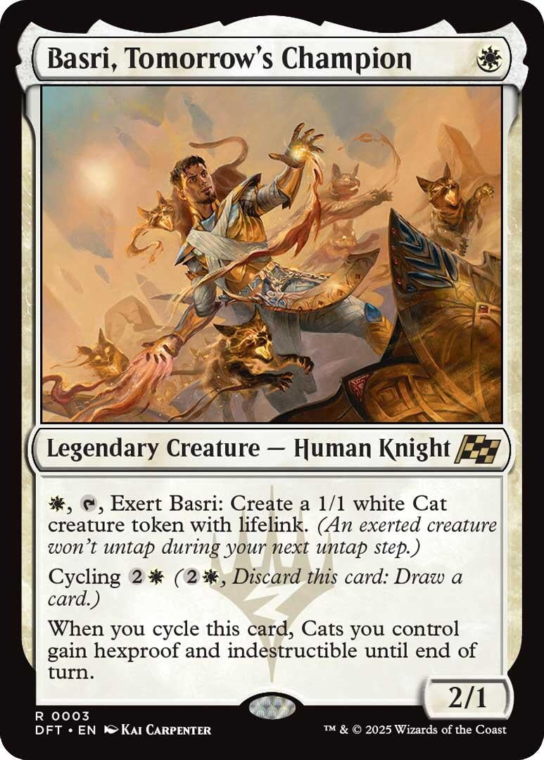 Image for Basri, Tomorrow's Champion (Aetherdrift) (3) - Magic: The Gathering
