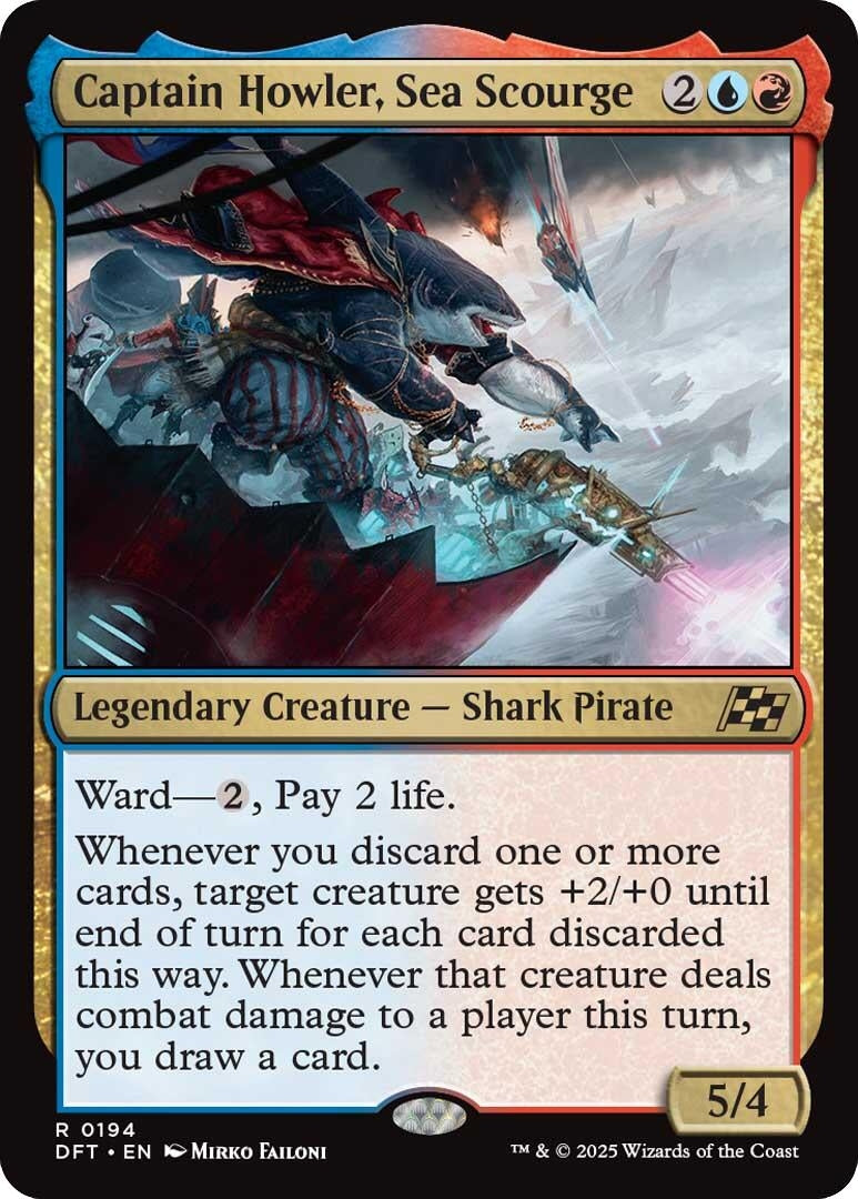Image for Captain Howler, Sea Scourge (Aetherdrift) (194) - Magic: The Gathering