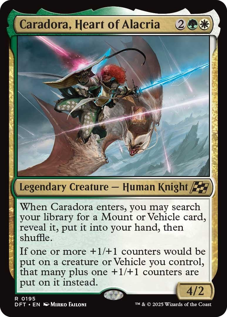 Image for Caradora, Heart of Alacria (Aetherdrift) (195) - Magic: The Gathering