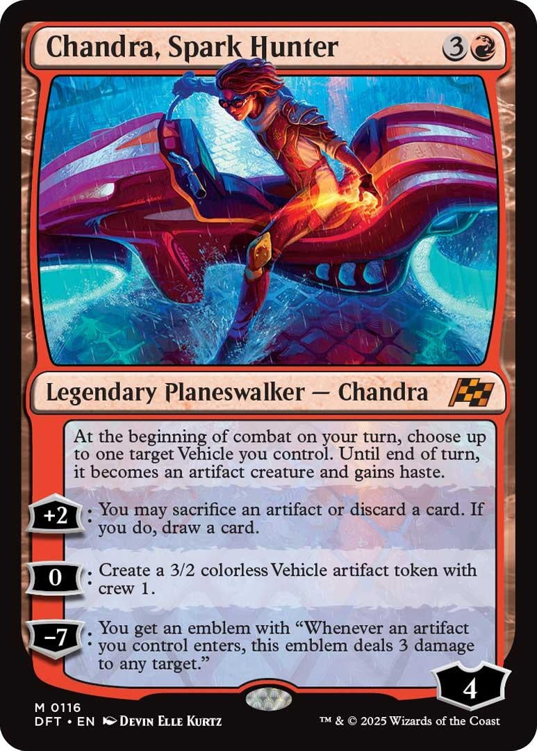 Image for Chandra, Spark Hunter (Aetherdrift) (116) - Magic: The Gathering