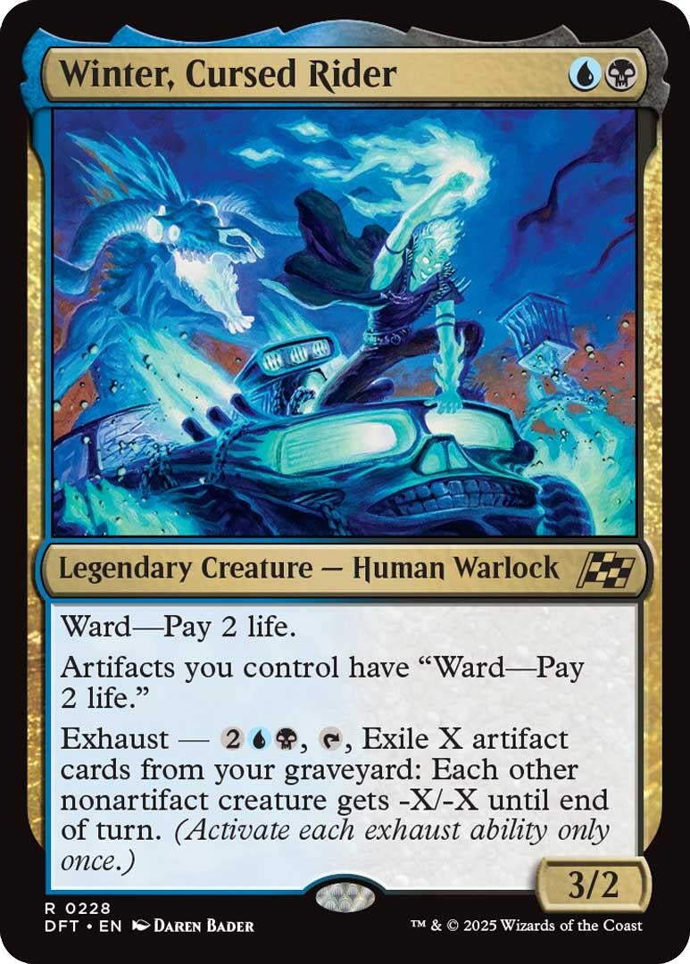 Image for Winter, Cursed Rider (Aetherdrift) (228) - Magic: The Gathering