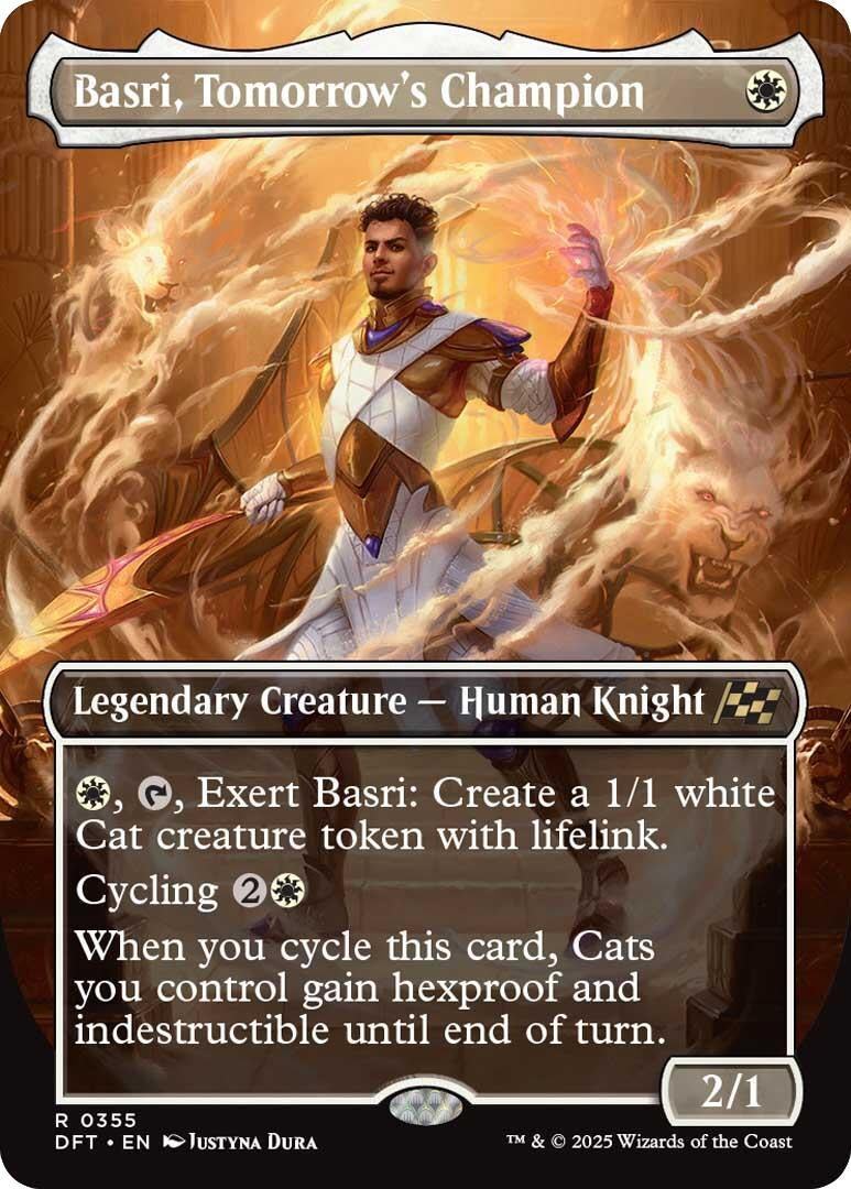Image for Basri, Tomorrow's Champion (Borderless) (Aetherdrift) (355) - Magic: The Gathering