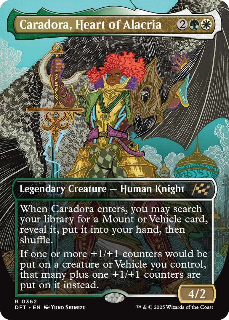 Image for Caradora, Heart of Alacria (Borderless) (Aetherdrift) (362) - Magic: The Gathering