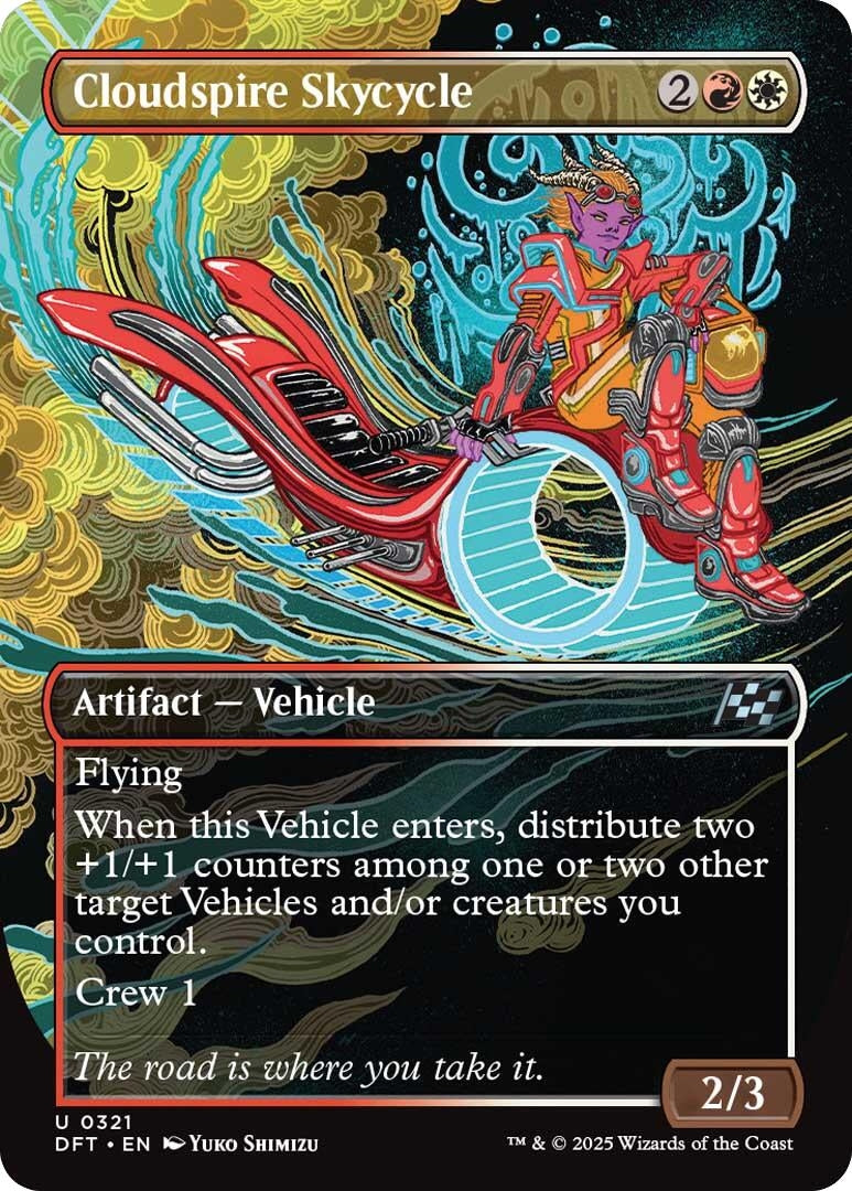 Image for Cloudspire Skycycle (Borderless) (Aetherdrift) (321) - Magic: The Gathering