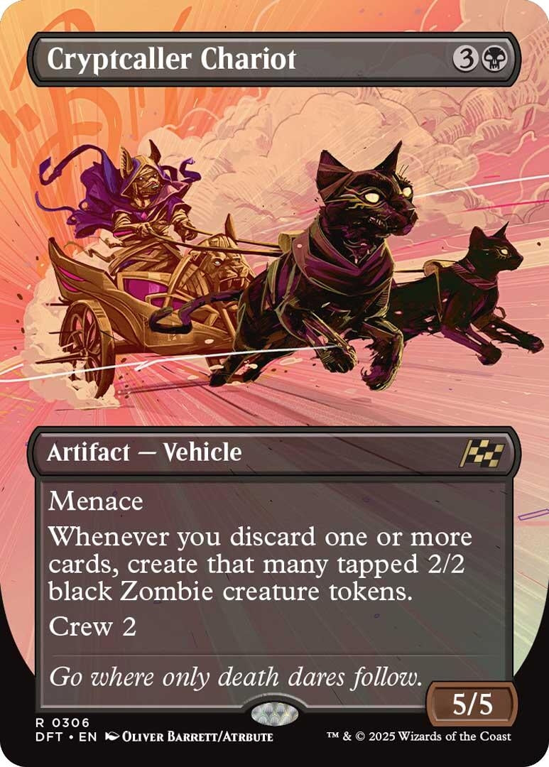 Image for Cryptcaller Chariot (Borderless) (Aetherdrift) (306) - Magic: The Gathering