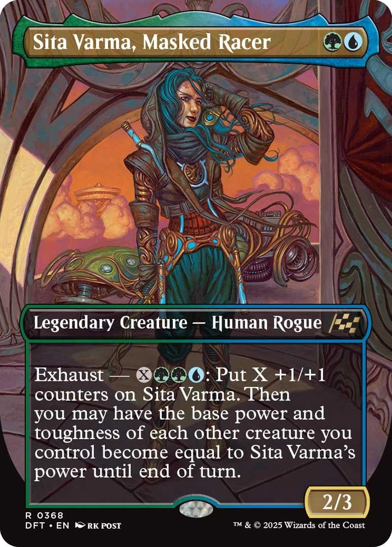 Image for Sita Varma, Masked Racer (Borderless) (Aetherdrift) (368) - Magic: The Gathering