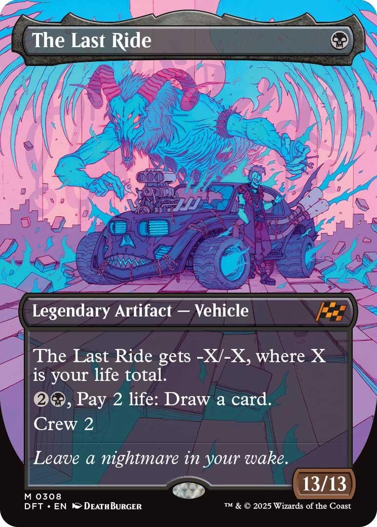 Image for The Last Ride (Borderless) (Aetherdrift) (308) - Magic: The Gathering