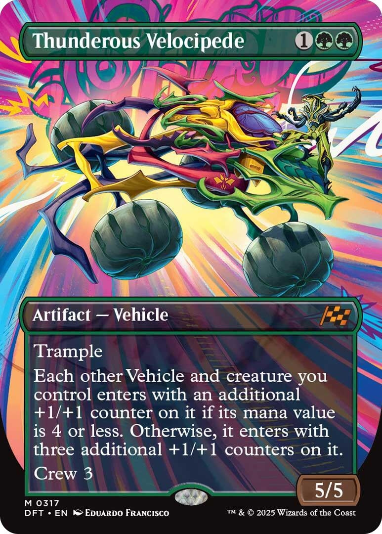 Image for Thunderous Velocipede (Borderless) (Aetherdrift) (317) - Magic: The Gathering