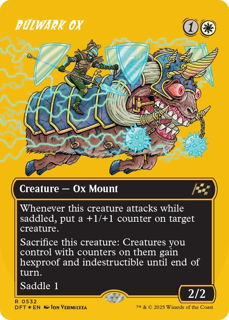 Image for Bulwark Ox (Borderless) (First-Place Foil) (Aetherdrift) (532) - Magic: The Gathering