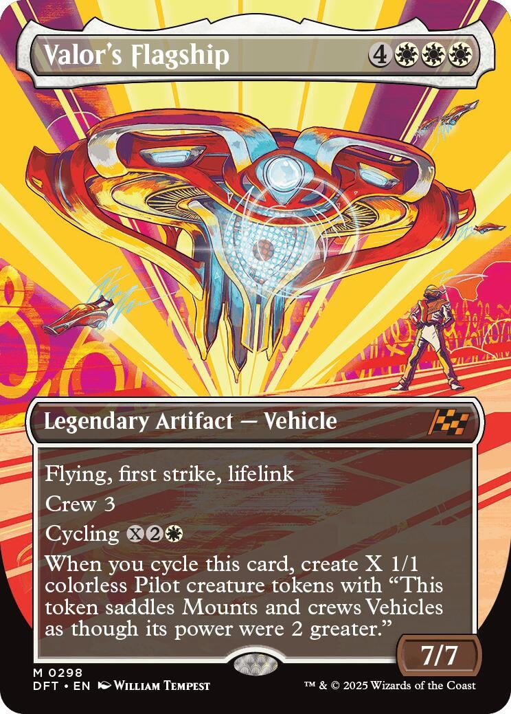 Image for Valor's Flagship (Borderless) (Aetherdrift) (298) - Magic: The Gathering