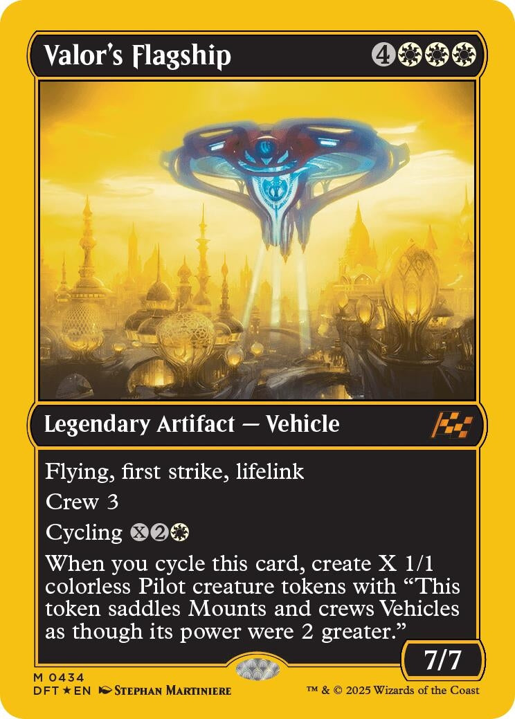 Image for Valor's Flagship (First-Place Foil) (Aetherdrift) (434) - Magic: The Gathering