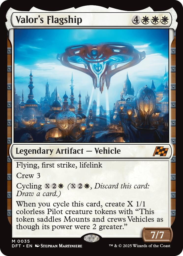 Image for Valor's Flagship (Aetherdrift) (35) - Magic: The Gathering