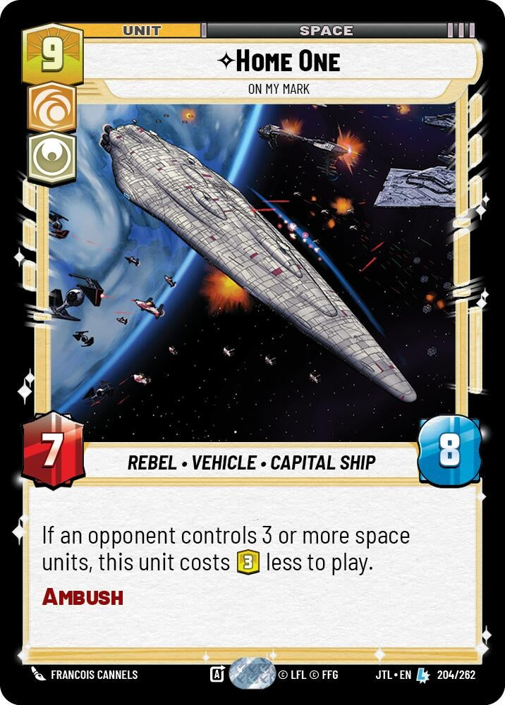 Image for Home One - On My Mark (Jump to Lightspeed) (204/262) - Star Wars: Unlimited