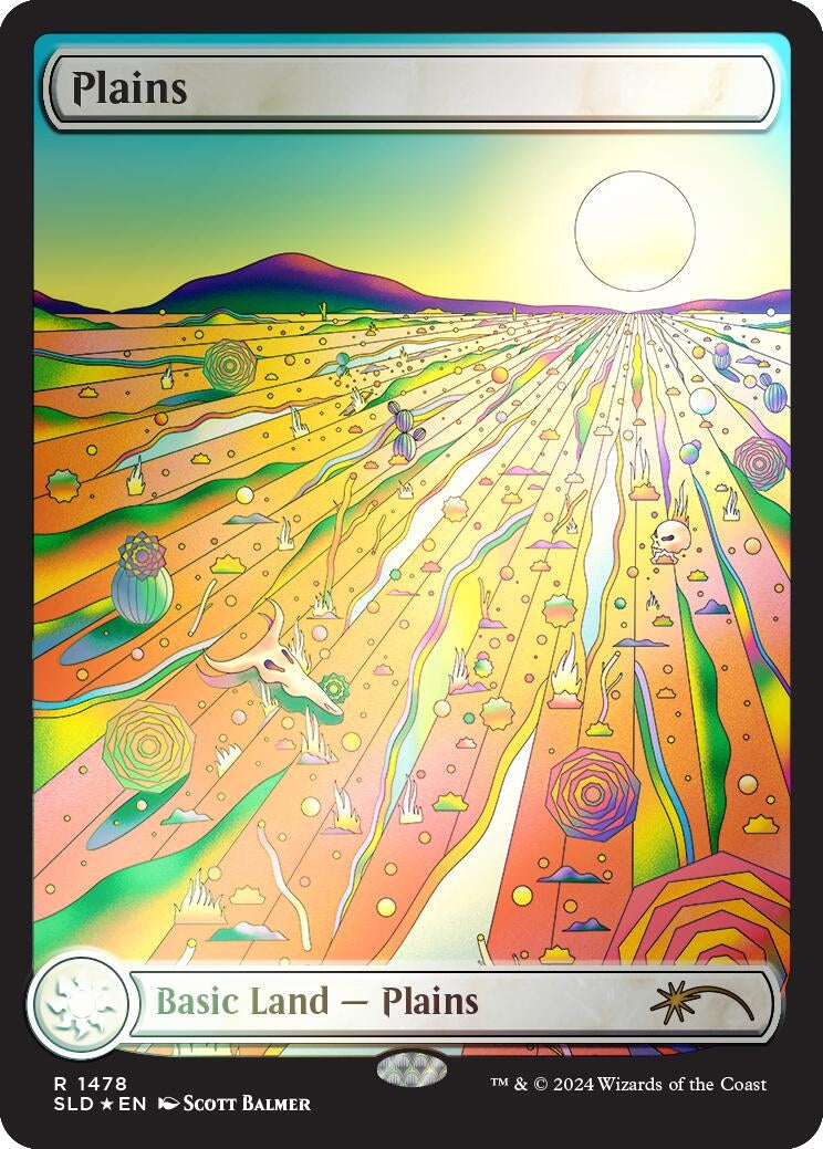 Image for Plains (1478) (Rainbow Foil) (Secret Lair Drop Series) (1478) - Magic: The Gathering