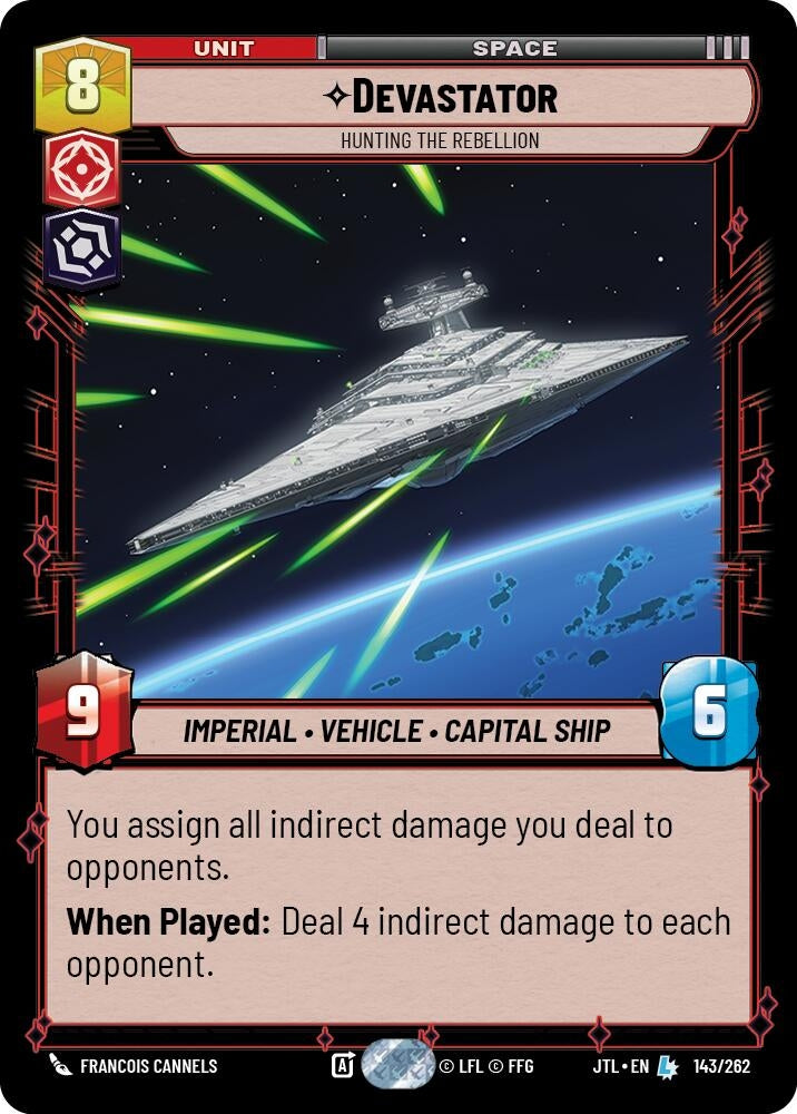 Image for Devastator - Hunting the Rebellion (Jump to Lightspeed) (143/262) - Star Wars: Unlimited