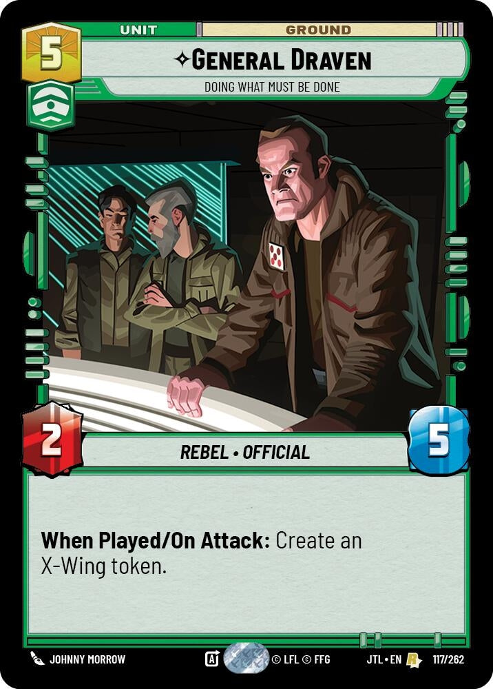 Image for General Draven - Doing What Must Be Done (Jump to Lightspeed) (117/262) - Star Wars: Unlimited