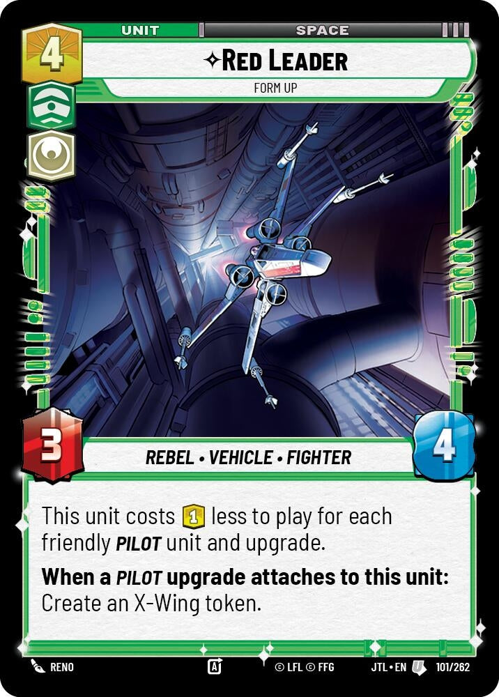 Image for Red Leader - Form Up (Jump to Lightspeed) (101/262) - Star Wars: Unlimited