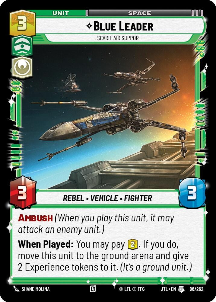 Image for Blue Leader - Scarif Air Support (Jump to Lightspeed) (096/262) - Star Wars: Unlimited