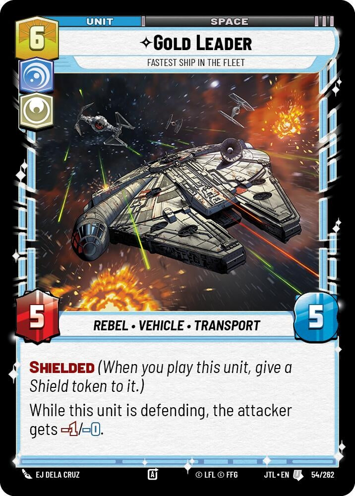Image for Gold Leader - Fastest Ship in the Fleet (Jump to Lightspeed) (054/262) - Star Wars: Unlimited