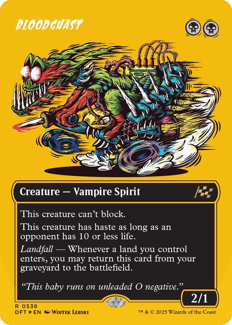 Image for Bloodghast (Borderless) (First-Place Foil) (Aetherdrift) (536) - Magic: The Gathering
