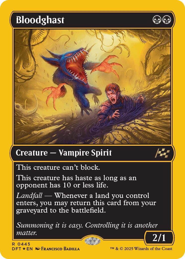 Image for Bloodghast (First-Place Foil) (Aetherdrift) (445) - Magic: The Gathering