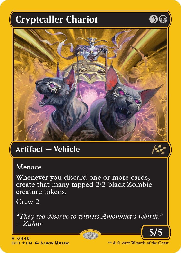 Image for Cryptcaller Chariot (First-Place Foil) (Aetherdrift) (446) - Magic: The Gathering