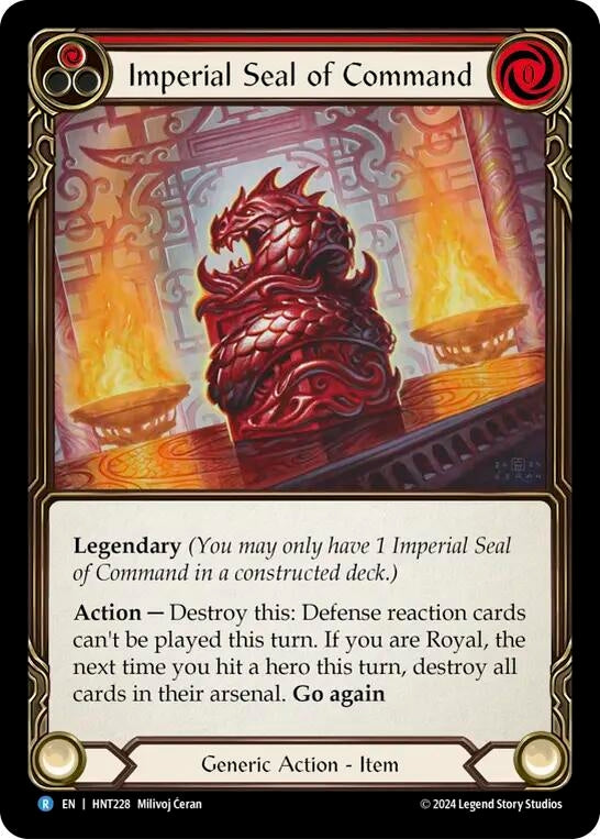 Image for Imperial Seal of Command (The Hunted) (HNT228) - Flesh and Blood TCG